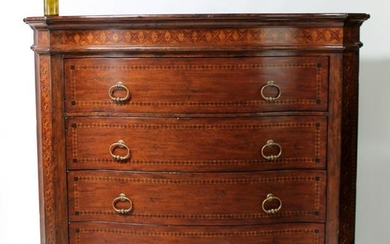 Ralph Lauren inlaid mahogany bachelor chest