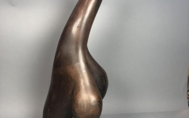 ROTELLINI Carved Wood Modernist Sculpture. Natura