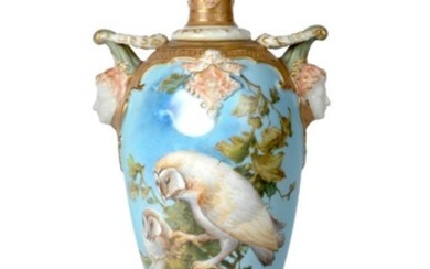 A Royal Worcester Porcelain Vase, by Charles Baldwyn, circa 1903,...