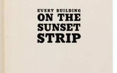 * RUSCHA, Edward (b. 1937). Every Building on the Sunset Strip. [Hollywood: printed by Cinema Center Printing Co.,] 1966.