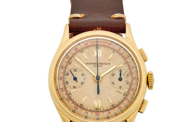 Vacheron & Constantin. A fine 18K gold chronograph wristwatch with tachymeter and telemeter scales