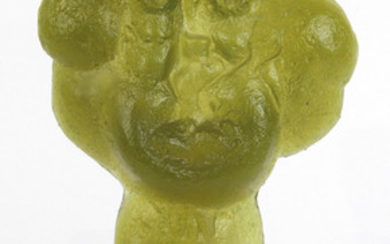 Daum Paolo Santini "Proton" pate de verre figural sculpture