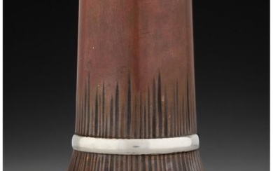 74040: A Tiffany & Co. Silver and Mixed Metals Vase, Ne