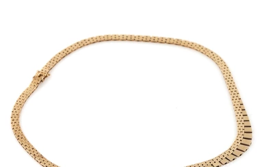 A 14k gold necklace. L. 40 cm. Weight app. 25.5 g.