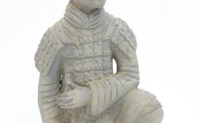 A 20thC model of a Chinese terracotta warrior depicting