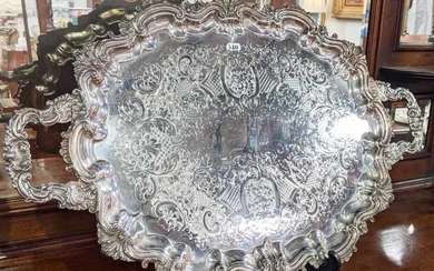 A CAVALIER SILVER PLATED TRAY