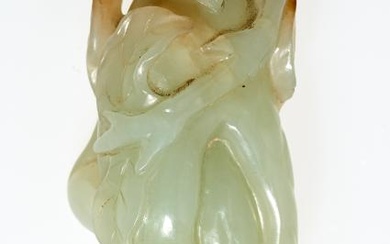 A Chinese White Jade Citron Snuff Bottle Height 2 1/2 "