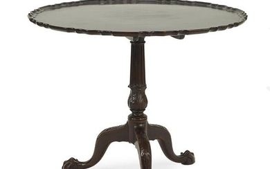 A Chippendale Style Carved Mahogany Tea Table.
