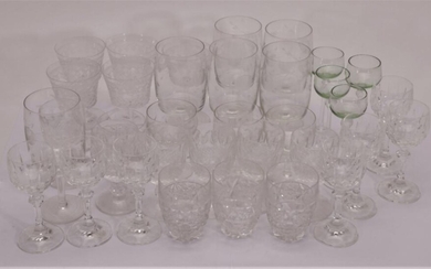 A Collection of Various Glasses inc Wine, Goblets and Others