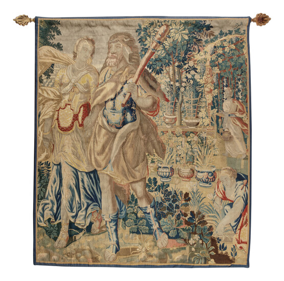 A Continental Wool Tapestry