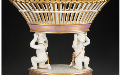 A French Paris Porcelain Figural Compote (19th century)