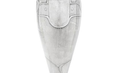 A German Art Nouveau Silver Trumpet Vase