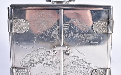 A LOVELY LATE 19TH/20TH CENTURY JAPANESE MEIJI PERIOD SILVER...
