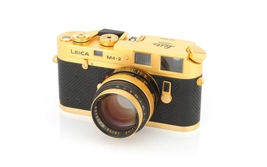A Leica M4-2 Gold Rangefinder Camera