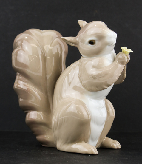 A Lladro (Spain) porcelain figure of a squirrel 'Would You...