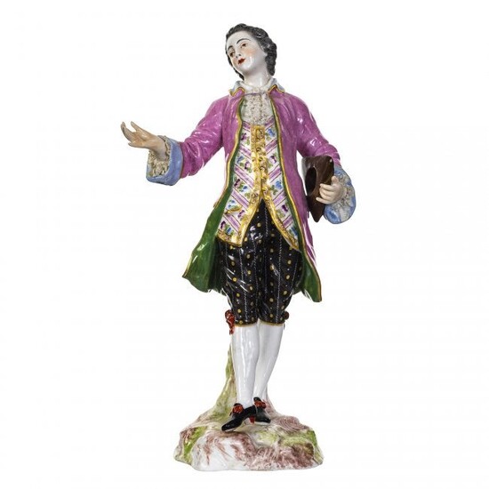 A Meissen Porcelain Figure of a Gentleman