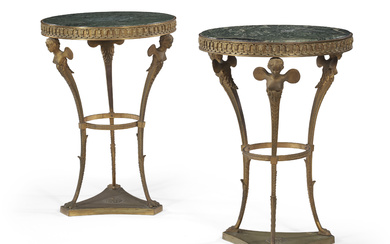 A PAIR OF FRENCH ORMOLU GUERIDONS 20TH CENTURY