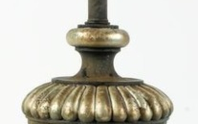 A Painted and Silvered Composite Finial