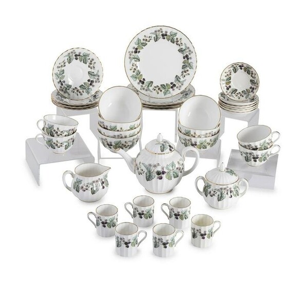 A Royal Worcester Porcelain 'Lavinia' Tea Service