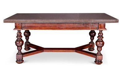 A SWEDISH BAROQUE WALNUT TABLE, CIRCA 1750