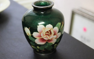 A Sterling Japanese Silverwire Vase