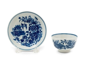 A Worcester Porcelain Cup and Saucer