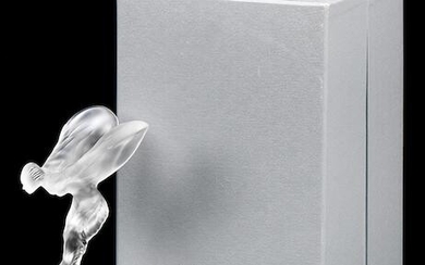 A boxed Rolls-Royce 'Spirit of Ecstasy' glass mascot by Crystal Lalique of Paris, 1994