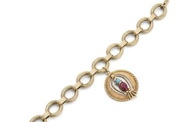 A bracelet, by Mellerio with a gem-set pendant, circa