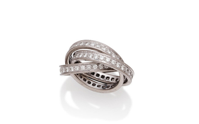 A diamond 'Trinity' ring,, by Cartier