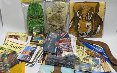A group of Australiana souvenirs