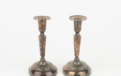 A pair of silver candlesticks, Ceson Guldvaru Ab, 1979, total weight approx 390 g.