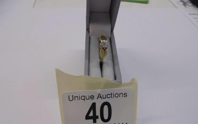 A single stone diamond ring circa 1960/70's, stamped 18ct, s...