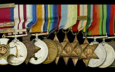 A superb Second World War D.S.O. and Bar group of twelve awarded...