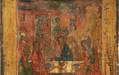 AN ICON SHOWING THE OLD TESTAMENT TRINITY