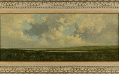 ARTHUR HOEBER (New Jersey/New York, 1854-1915), “September Evening Cape Cod”., Oil on