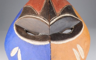 African Carved Polychrome Mask