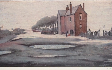 After Laurence Stephen Lowry RBA, RA (1887-1976) ''The Lonely House''...