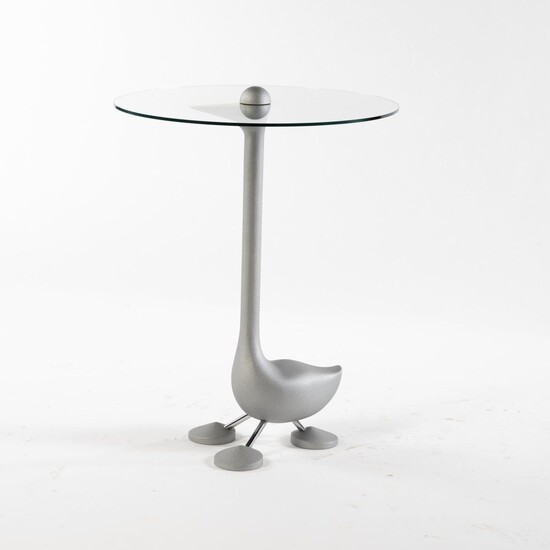 Alessandro Mendini, table d'appoint 'Sirfo 6520', 1986, H. 73 cm, Ø 55,5 cm. Fabriquée par...