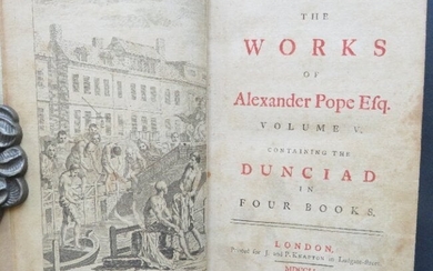 Alexander Pope, Dunciad 1stEd 1751, illustrated Hayman