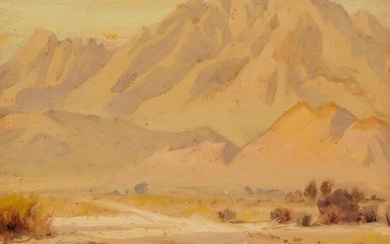 Alfred R. Mitchell (1888-1972), "Santa Rosa Mountains from Coachella Valley"