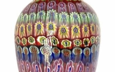 Amedeo Rossetto - Murano glass vase millefiori signed