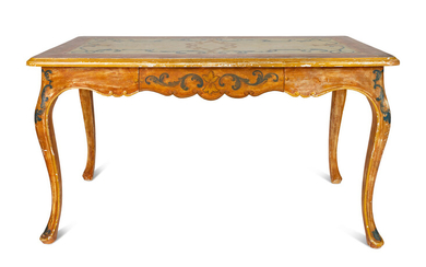 An Italian Painted Writing Table