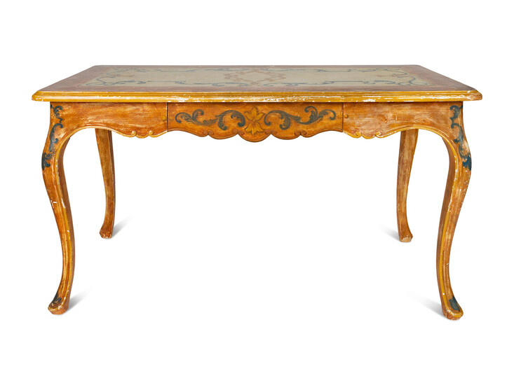 An Italian Painted Writing Table