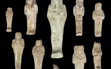 Ancient Egypt. A collection of Egyptian shabti