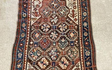 Antique Caucasian Area Carpet, 6ft x 3ft