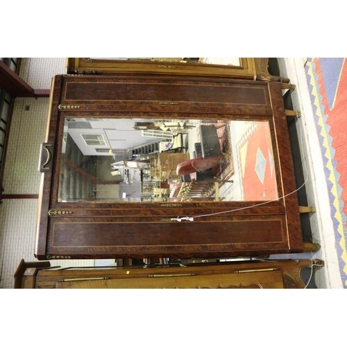 Antique French three door armoire, with brass mounts, approx...