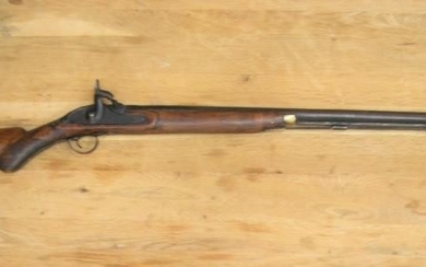 Antique percussion cap rifle, 46inches in length Collection only....
