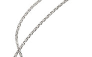 Aquamarine, White Gold Pendant-Necklace Stones: Octagonal-shaped aquamarine Metal: 14k...
