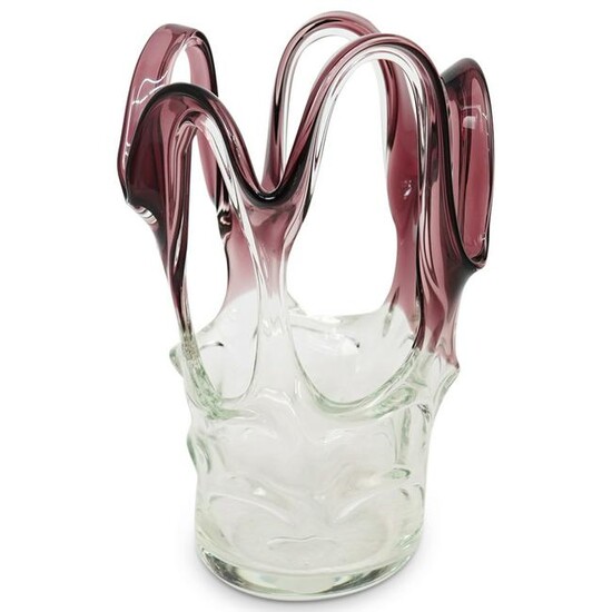 Art Glass Splash Vase