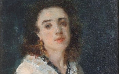 Attr. to Francesco Paolo Michetti (Italian 1851-1929), Portrait of a Lady